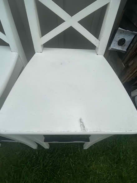 Photo of free Wood bar stools x 2 - please check all photos for condition (Elmdon Heath B91) #3