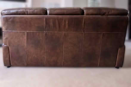 Photo of free Brown leather sofas 2 (Cheltenham GL51) #4
