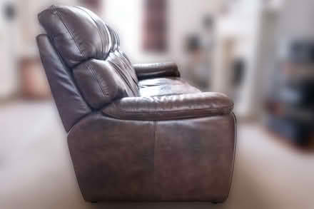 Photo of free Brown leather sofas 2 (Cheltenham GL51) #3