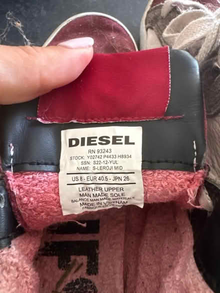 Photo of free Diesel shoes size 8 (Win) #3