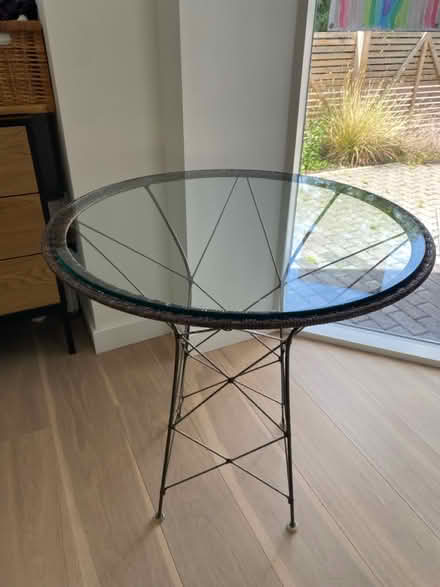 Photo of free Coffee table with glass top (Cherry Hinton, Cambridge) #1