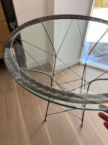 Photo of free Coffee table with glass top (Cherry Hinton, Cambridge) #2