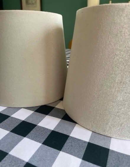 Photo of free 2x Lampshades Tapered Drum As New (Newburgh WN8) #2