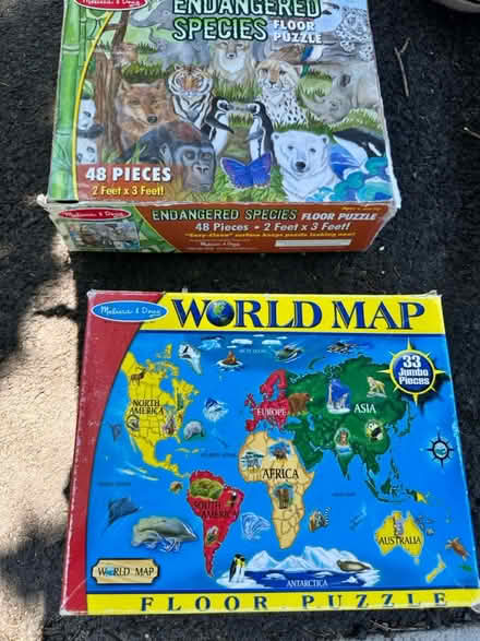 Photo of free 2 floor puzzles (Bellrock area Malden) #1