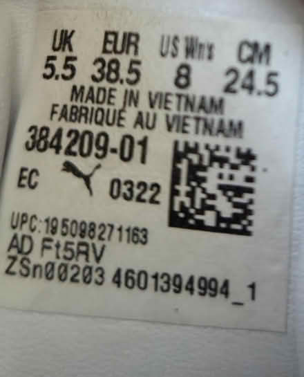 Photo of free Women's Puma shoes, size 8 (Bernardo & Iowa, Sunnyvale) #3
