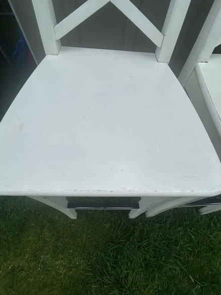 Photo of free Wood bar stools x 2 - please check all photos for condition (Elmdon Heath B91) #4