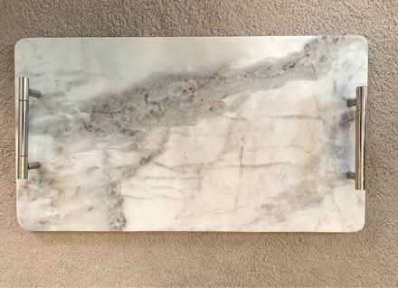 Photo of free Real Marble Serving Board/Tray (Odd down) #1