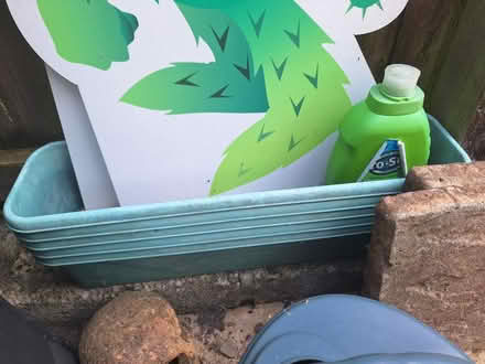 Photo of free Plastic troughs (Forestgreen) #1