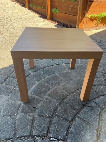 Photo of free IKEA table, 22”x22”x18” tall (Aptos - Trout Gulch) #1