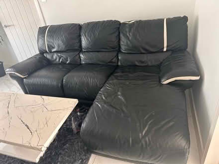 Photo of free Real Leather Sofa (Bierley BD4) #1