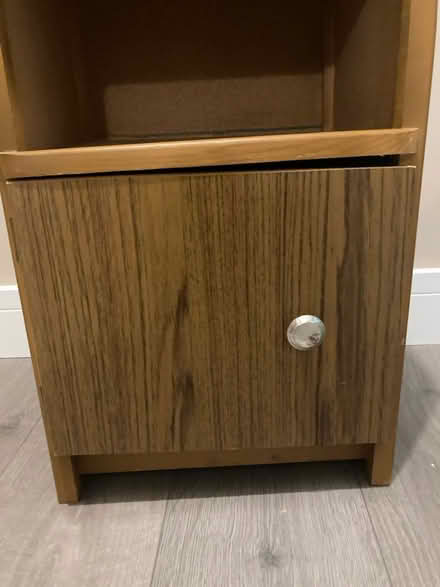 Photo of free Wood veneer vintage bedside cabinet (HG2) #2