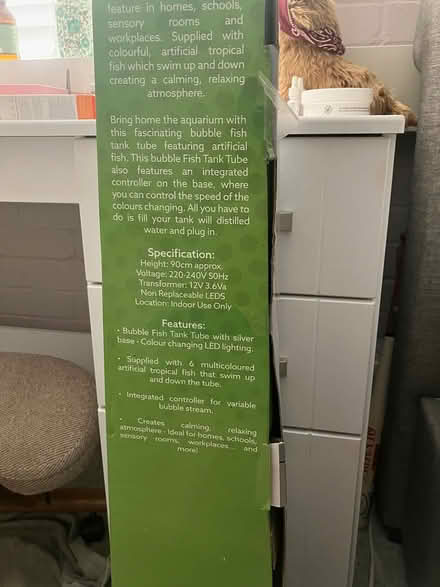 Photo of free 90cm bubble fish lamp (Coulsdon, nr, train station) #2