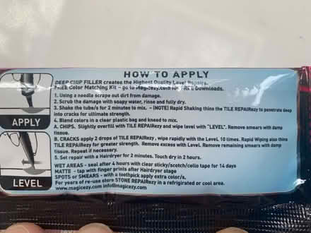 Photo of free Tile repair paste (Hoddesdon, EN11) #2