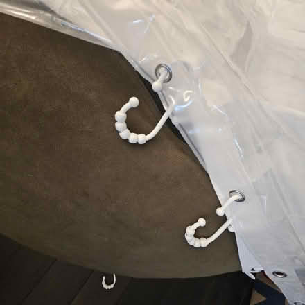 Photo of free White shower curtain (Columbia Heights) #2