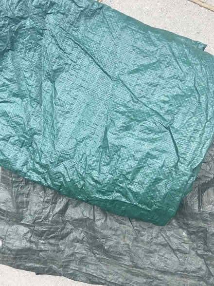 Photo of free 2 x green tarpaulins (Berkley Down BA11) #1