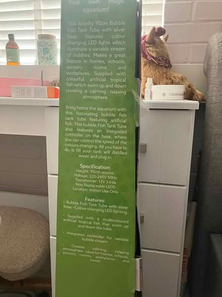 Photo of free 90cm bubble fish lamp (Coulsdon, nr, train station) #3