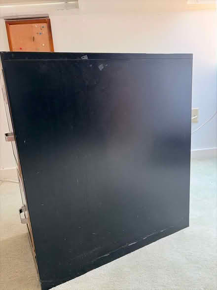 Photo of free Black two drawer filing cabinet (Glastonbury Center) #2