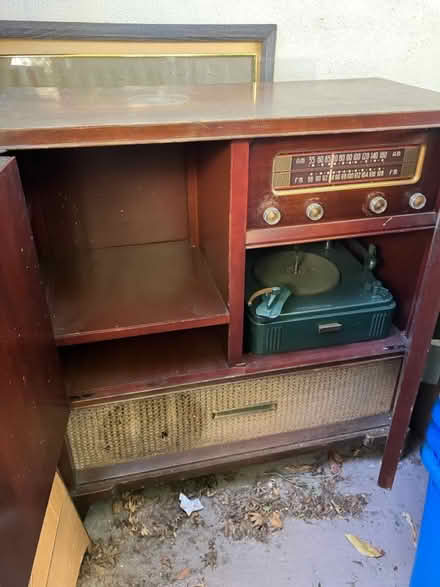 Photo of free vintage wooden stereo cabinet (94025) #2