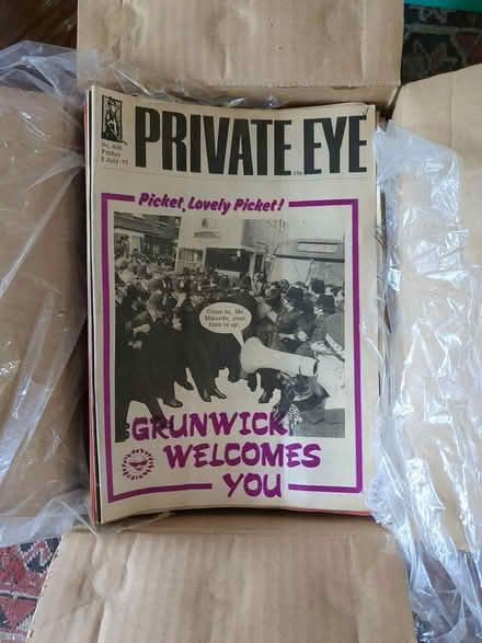Photo of free Box of old Private Eye magazines (North Finchley) #1