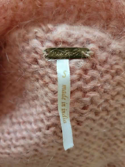 Photo of free Peach Marino Wool Sweater (North Oakland) #4
