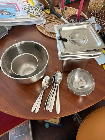 Photo of free Stainless steel kitchen prep bundle (Ballard) #2