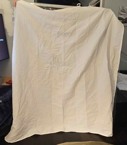 Photo of free White shower curtain (Columbia Heights) #1