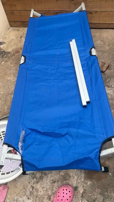 Photo of free Single metal foldable camp bed (Chatham) #2