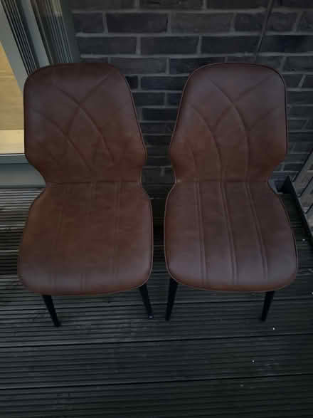 Photo of free Two leather chairs (HA1) #1