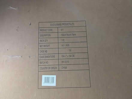 Photo of free Parasol & Base & Table (BD20 5NE) #1