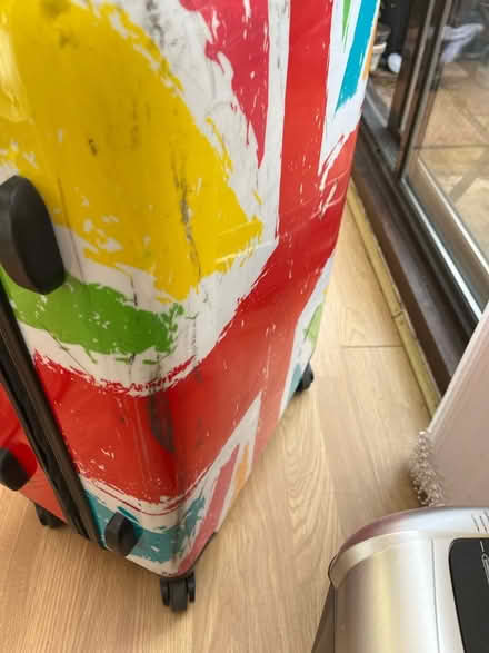 Photo of free Multi colour union flag standard size suitcase (Dereham NR19) #4