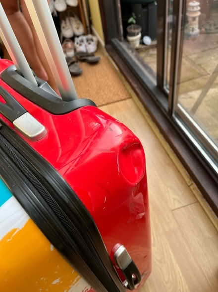 Photo of free Multi colour union flag standard size suitcase (Dereham NR19) #2