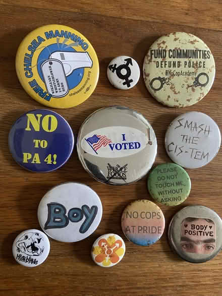 Photo of free Old political pins/buttons (Ann Arbor Northwest Side) #1