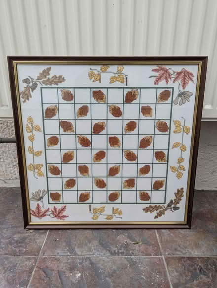 Photo of free Cross Stitch Chess Board Framed (BD20 5NE) #1