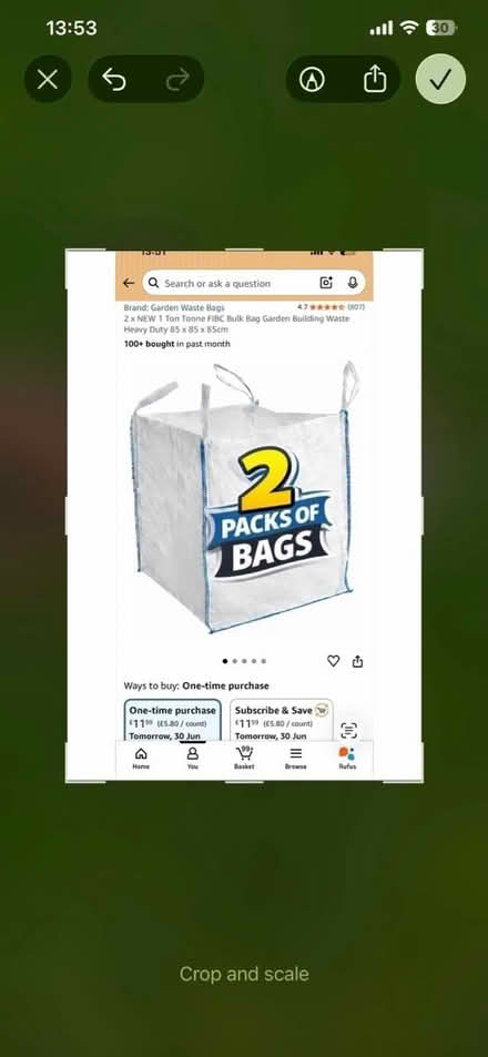 Photo of free Brand new 1 ton bag (Charlton SE7) #1