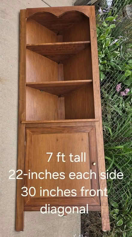 Photo of free Corner Cabinet 7ft tall (Elmhurst near Berens Park) #1