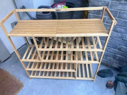 Photo of free Bamboo shoe shelf (near kings academy) #2