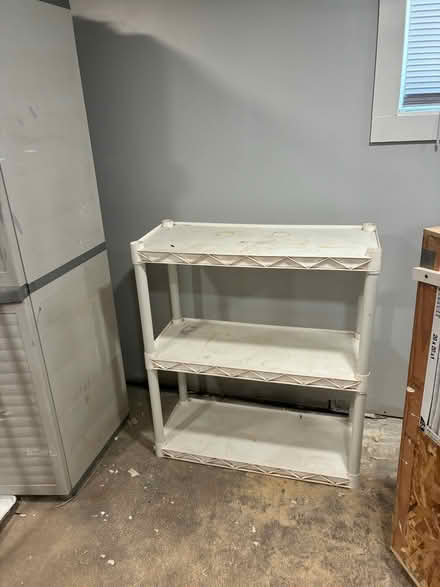 Photo of free Plastic utility shelf (S. 26th St. & S. Ives St) #1