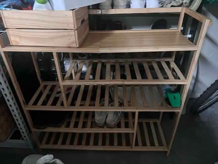 Photo of free Bamboo shoe shelf (near kings academy) #1