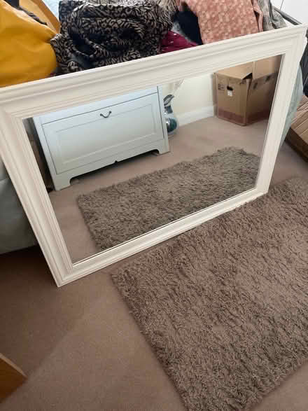 Photo of free White painted mirror (Penrith CA11) #1
