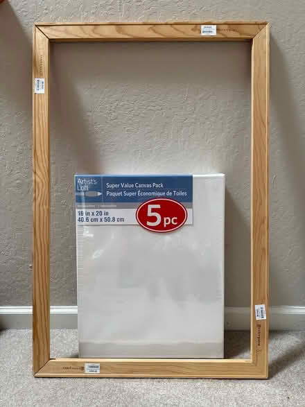 Photo of free Canvas Pack and Stretcher Bars (Los Gatos near downtown) #1