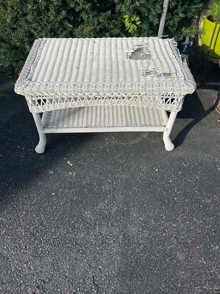 Photo of free Wicker Table (SE Downers Grove) #2
