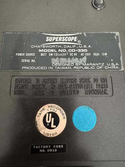 Photo of free Portable Cassette Recorder (Waltham) #1