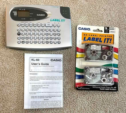 Photo of free Casio KL-60 Label Printer (Saratoga Mtns) #1