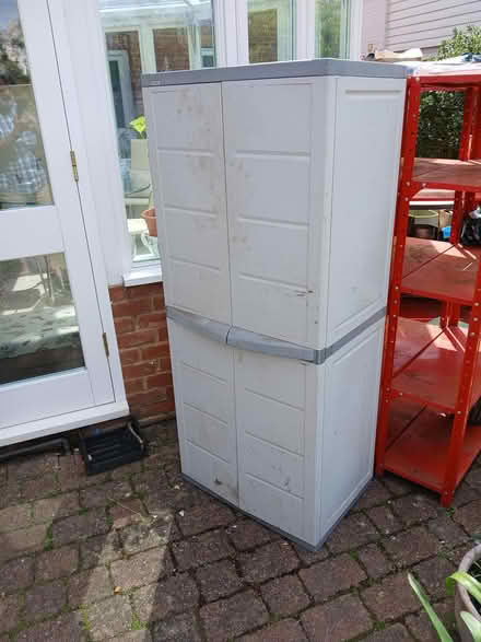 Photo of free Plastic cupboard for shed/garage (Wonersh GU5) #1