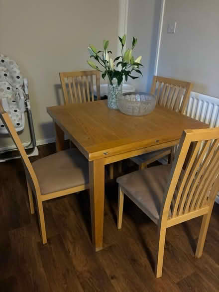 Photo of free Solid wood table & chairs (Chatham) #1