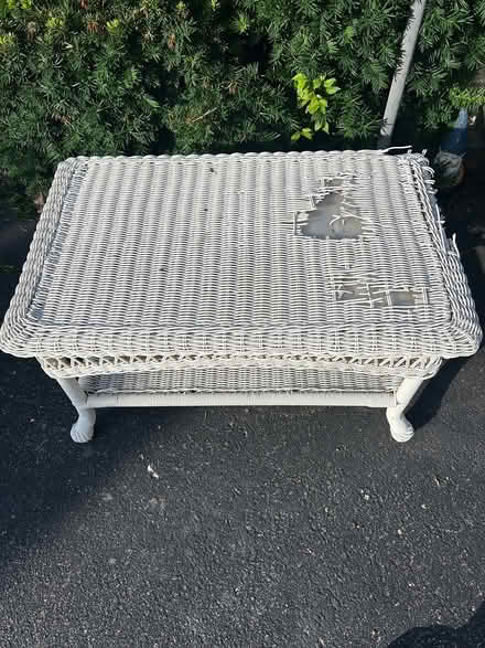 Photo of free Wicker Table (SE Downers Grove) #1