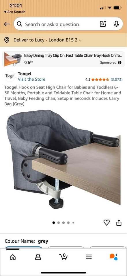 Photo of free High chair (Stratford, E15) #4