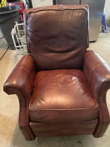 Photo of free Leather swivel recliner (Near SBHS) #3