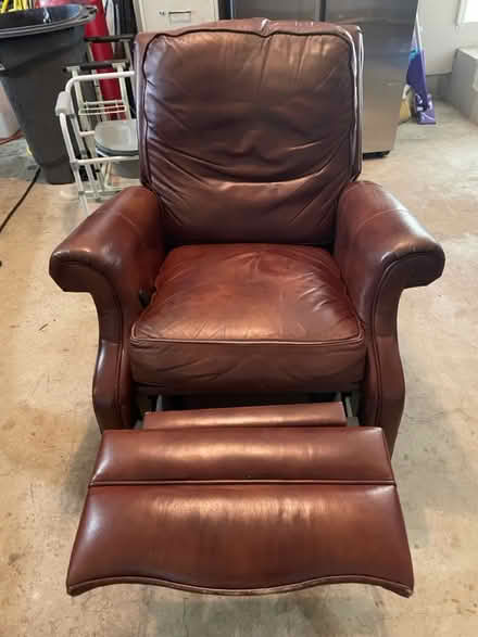 Photo of free Leather swivel recliner (Near SBHS) #2