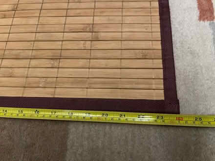 Photo of free 3’ by 2’ bathroom bamboo floor mat (199 Southern Heights BLVD, SR) #3